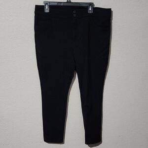 Ann Taylor Loft Pants Womens Size 16 Petite Factory Dress Pants Black Stretchy